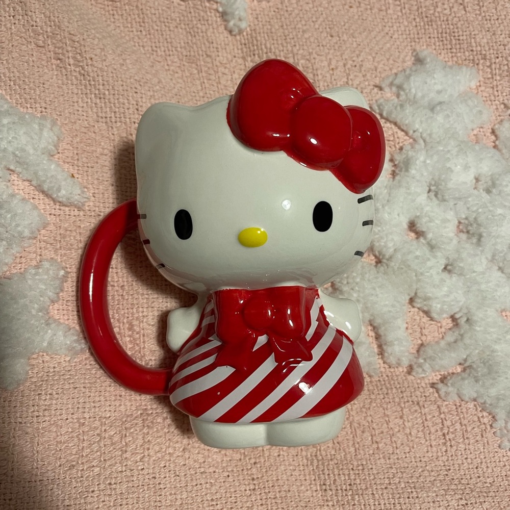 Hello Kitty Christmas candy cane Mug